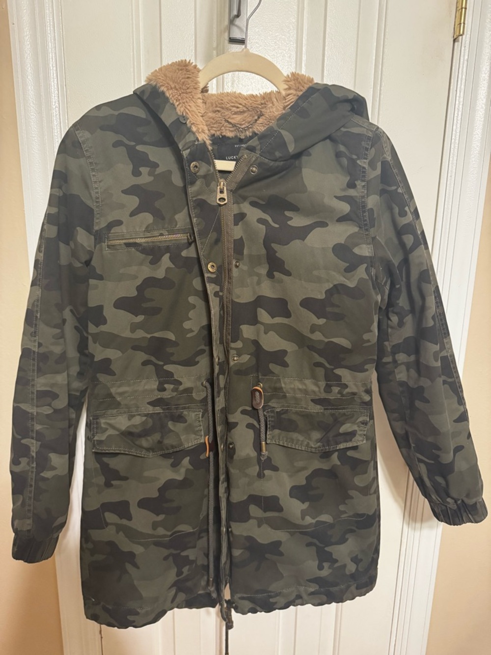Camo Parka Jacket with Hood